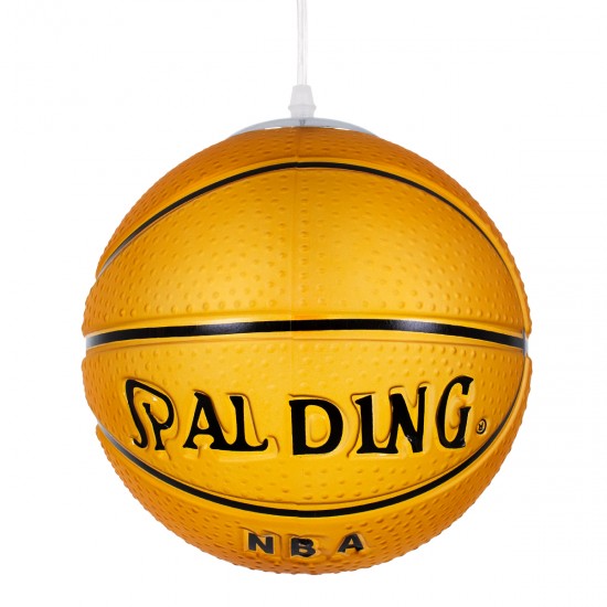 GloboStar® SPALDING NBA 00649 Μοντέρνο Κρεμαστό Παιδικό Φωτιστικό Οροφής Μονόφωτο 1 x E27 Πορτοκαλί Γυάλινο Φ25 x Υ25cm GloboStar® SPALDING NBA 00649 Μοντέρνο Κρεμαστό Παιδικό Φωτιστικό Οροφής Μονόφωτο 1 x E27 Πορτοκαλί Γυάλινο Φ25 x Υ25cm