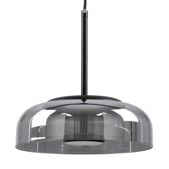 GloboStar® CHARLOTTE 00743 Μοντέρνο Κρεμαστό Φωτιστικό Οροφής Μονόφωτο Φιμέ Γυάλινο Μαύρο Μεταλλικό CREE LED 5W 500lm 180° AC 85-265V Θερμό Λευκό 2700K Φ23 x Υ23cm GloboStar® CHARLOTTE 00743 Μοντέρνο Κρεμαστό Φωτιστικό Οροφής Μονόφωτο Φιμέ Γυάλινο Μαύρο Μεταλλικό CREE LED 5W 500lm 180° AC 85-265V Θερμό Λευκό 2700K Φ23 x Υ23cm