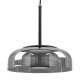GloboStar® CHARLOTTE 00743 Μοντέρνο Κρεμαστό Φωτιστικό Οροφής Μονόφωτο Φιμέ Γυάλινο Μαύρο Μεταλλικό CREE LED 5W 500lm 180° AC 85-265V Θερμό Λευκό 2700K Φ23 x Υ23cm GloboStar® CHARLOTTE 00743 Μοντέρνο Κρεμαστό Φωτιστικό Οροφής Μονόφωτο Φιμέ Γυάλινο Μαύρο Μεταλλικό CREE LED 5W 500lm 180° AC 85-265V Θερμό Λευκό 2700K Φ23 x Υ23cm