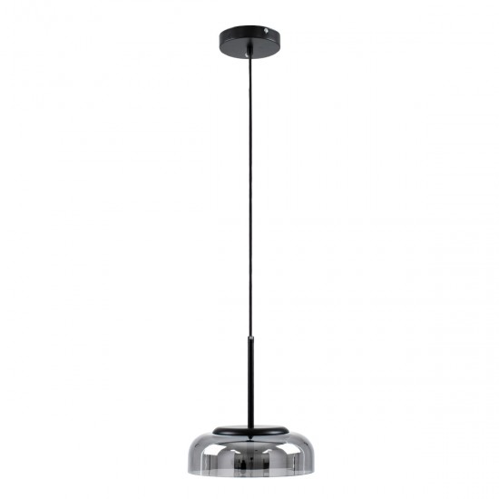 GloboStar® CHARLOTTE 00743 Μοντέρνο Κρεμαστό Φωτιστικό Οροφής Μονόφωτο Φιμέ Γυάλινο Μαύρο Μεταλλικό CREE LED 5W 500lm 180° AC 85-265V Θερμό Λευκό 2700K Φ23 x Υ23cm GloboStar® CHARLOTTE 00743 Μοντέρνο Κρεμαστό Φωτιστικό Οροφής Μονόφωτο Φιμέ Γυάλινο Μαύρο Μεταλλικό CREE LED 5W 500lm 180° AC 85-265V Θερμό Λευκό 2700K Φ23 x Υ23cm