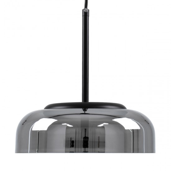 GloboStar® CHARLOTTE 00743 Μοντέρνο Κρεμαστό Φωτιστικό Οροφής Μονόφωτο Φιμέ Γυάλινο Μαύρο Μεταλλικό CREE LED 5W 500lm 180° AC 85-265V Θερμό Λευκό 2700K Φ23 x Υ23cm GloboStar® CHARLOTTE 00743 Μοντέρνο Κρεμαστό Φωτιστικό Οροφής Μονόφωτο Φιμέ Γυάλινο Μαύρο Μεταλλικό CREE LED 5W 500lm 180° AC 85-265V Θερμό Λευκό 2700K Φ23 x Υ23cm