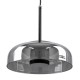 GloboStar® CHARLOTTE 00743 Μοντέρνο Κρεμαστό Φωτιστικό Οροφής Μονόφωτο Φιμέ Γυάλινο Μαύρο Μεταλλικό CREE LED 5W 500lm 180° AC 85-265V Θερμό Λευκό 2700K Φ23 x Υ23cm GloboStar® CHARLOTTE 00743 Μοντέρνο Κρεμαστό Φωτιστικό Οροφής Μονόφωτο Φιμέ Γυάλινο Μαύρο Μεταλλικό CREE LED 5W 500lm 180° AC 85-265V Θερμό Λευκό 2700K Φ23 x Υ23cm