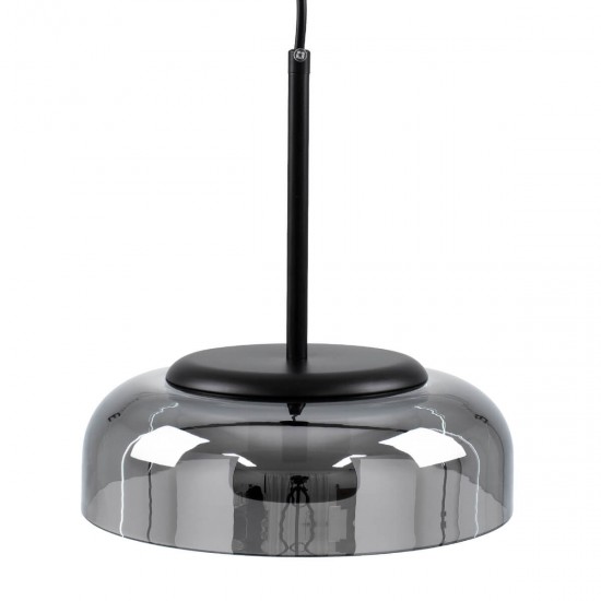 GloboStar® CHARLOTTE 00743 Μοντέρνο Κρεμαστό Φωτιστικό Οροφής Μονόφωτο Φιμέ Γυάλινο Μαύρο Μεταλλικό CREE LED 5W 500lm 180° AC 85-265V Θερμό Λευκό 2700K Φ23 x Υ23cm GloboStar® CHARLOTTE 00743 Μοντέρνο Κρεμαστό Φωτιστικό Οροφής Μονόφωτο Φιμέ Γυάλινο Μαύρο Μεταλλικό CREE LED 5W 500lm 180° AC 85-265V Θερμό Λευκό 2700K Φ23 x Υ23cm