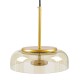 GloboStar® CHARLOTTE 00744 Μοντέρνο Κρεμαστό Φωτιστικό Οροφής Μονόφωτο Μελί Γυάλινο Χρυσό Μεταλλικό CREE LED 5W 500lm 180° AC 85-265V Θερμό Λευκό 2700K Φ23 x Υ23cm GloboStar® CHARLOTTE 00744 Μοντέρνο Κρεμαστό Φωτιστικό Οροφής Μονόφωτο Μελί Γυάλινο Χρυσό Μεταλλικό CREE LED 5W 500lm 180° AC 85-265V Θερμό Λευκό 2700K Φ23 x Υ23cm