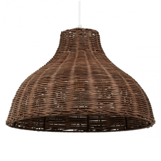 GloboStar® MAYOTTE 00725 Vintage Κρεμαστό Φωτιστικό Οροφής Μονόφωτο 1 x E27 Καφέ Ξύλινο Μπαμπού Φ40 x Y28cm GloboStar® MAYOTTE 00725 Vintage Κρεμαστό Φωτιστικό Οροφής Μονόφωτο 1 x E27 Καφέ Ξύλινο Μπαμπού Φ40 x Y28cm