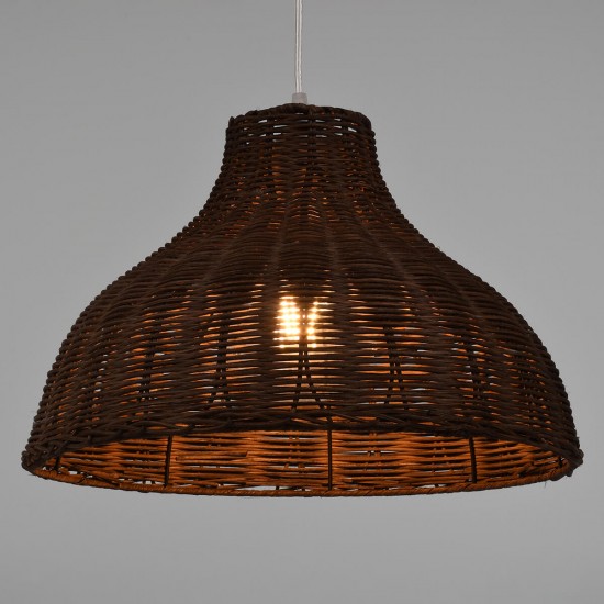 GloboStar® MAYOTTE 00725 Vintage Κρεμαστό Φωτιστικό Οροφής Μονόφωτο 1 x E27 Καφέ Ξύλινο Μπαμπού Φ40 x Y28cm GloboStar® MAYOTTE 00725 Vintage Κρεμαστό Φωτιστικό Οροφής Μονόφωτο 1 x E27 Καφέ Ξύλινο Μπαμπού Φ40 x Y28cm