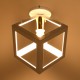 GloboStar® CUBE 00800 Μοντέρνο Φωτιστικό Οροφής Μονόφωτο Λευκό Μεταλλικό Πλέγμα Φ25 x Y25cm GloboStar® CUBE 00800 Μοντέρνο Φωτιστικό Οροφής Μονόφωτο Λευκό Μεταλλικό Πλέγμα Φ25 x Y25cm