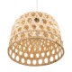 GloboStar® MANGEA 00715 Vintage Κρεμαστό Φωτιστικό Οροφής Μονόφωτο 1 x E27 Καφέ Ξύλινο Μπαμπού Φ35 x Y32cm GloboStar® MANGEA 00715 Vintage Κρεμαστό Φωτιστικό Οροφής Μονόφωτο 1 x E27 Καφέ Ξύλινο Μπαμπού Φ35 x Y32cm