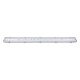 GloboStar® 90613 2 x 120cm T8 Tri-Proof Πλαστικό PC Σκαφάκι με Μεταλλικά Clips για 2 x Λάμπες Φθορίου LED Τροφοδοσίας Ενός Άκρου Αδιάβροχο IP65