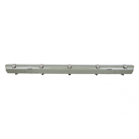 GloboStar® 90613 2 x 120cm T8 Tri-Proof Πλαστικό PC Σκαφάκι με Μεταλλικά Clips για 2 x Λάμπες Φθορίου LED Τροφοδοσίας Ενός Άκρου Αδιάβροχο IP65