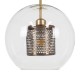 GloboStar® AVERY 00740 Μοντέρνο Κρεμαστό Φωτιστικό Οροφής Μονόφωτο 1 x E27 Διάφανο Γυάλινο με Χρυσό Μεταλλικό Πλέγμα Φ30 x Υ48cm GloboStar® AVERY 00740 Μοντέρνο Κρεμαστό Φωτιστικό Οροφής Μονόφωτο 1 x E27 Διάφανο Γυάλινο με Χρυσό Μεταλλικό Πλέγμα Φ30 x Υ48cm