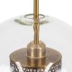 GloboStar® AVERY 00740 Μοντέρνο Κρεμαστό Φωτιστικό Οροφής Μονόφωτο 1 x E27 Διάφανο Γυάλινο με Χρυσό Μεταλλικό Πλέγμα Φ30 x Υ48cm GloboStar® AVERY 00740 Μοντέρνο Κρεμαστό Φωτιστικό Οροφής Μονόφωτο 1 x E27 Διάφανο Γυάλινο με Χρυσό Μεταλλικό Πλέγμα Φ30 x Υ48cm