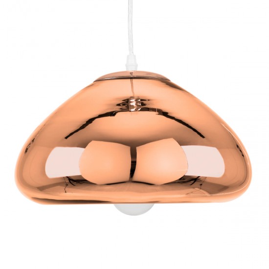 GloboStar® CRISTIN 00761 Μοντέρνο Κρεμαστό Φωτιστικό Οροφής Μονόφωτο 1 x E27 Χάλκινο Γυάλινο Φ30 x Υ19cm GloboStar® CRISTIN 00761 Μοντέρνο Κρεμαστό Φωτιστικό Οροφής Μονόφωτο 1 x E27 Χάλκινο Γυάλινο Φ30 x Υ19cm
