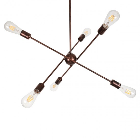 GloboStar® ZANE 00785 Μοντέρνο Φωτιστικό Οροφής Πολύφωτο Χάλκινο Μεταλλικό Ράγα Φ70 x Y100cm GloboStar® ZANE 00785 Μοντέρνο Φωτιστικό Οροφής Πολύφωτο Χάλκινο Μεταλλικό Ράγα Φ70 x Y100cm