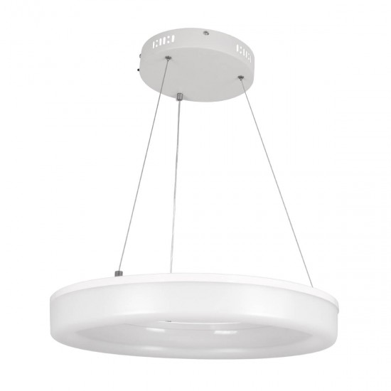 GloboStar® ARIANA 61038 Κρεμαστή Πλαφονιέρα Οροφής Κύκλος LED CCT 55W 6376lm 120° AC 220-240V - Εναλλαγή Φωτισμού μέσω Τηλεχειριστηρίου All In One Ψυχρό Λευκό 6000k+Φυσικό Λευκό 4500k+Θερμό Λευκό 2700k Dimmable Φ48cm - Λευκό - 3 Years Warranty GloboStar® ARIANA 61038 Κρεμαστή Πλαφονιέρα Οροφής Κύκλος LED CCT 55W 6376lm 120° AC 220-240V - Εναλλαγή Φωτισμού μέσω Τηλεχειριστηρίου All In One Ψυχρό Λευκό 6000k+Φυσικό Λευκό 4500k+Θερμό Λευκό 2700k Dimmable Φ48cm - Λευκό - 3 Years Warranty