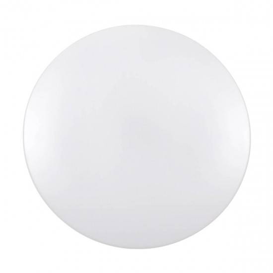 GloboStar® AVA 61017 Πλαφονιέρα Οροφής LED CCT 76W 8372lm 120° AC 220-240V - Εναλλαγή Φωτισμού μέσω Τηλεχειριστηρίου All In One Ψυχρό Λευκό 6000k+Φυσικό Λευκό 4500k+Θερμό Λευκό 2700k Dimmable Φ48cm - Λευκό - 3 Years Warranty