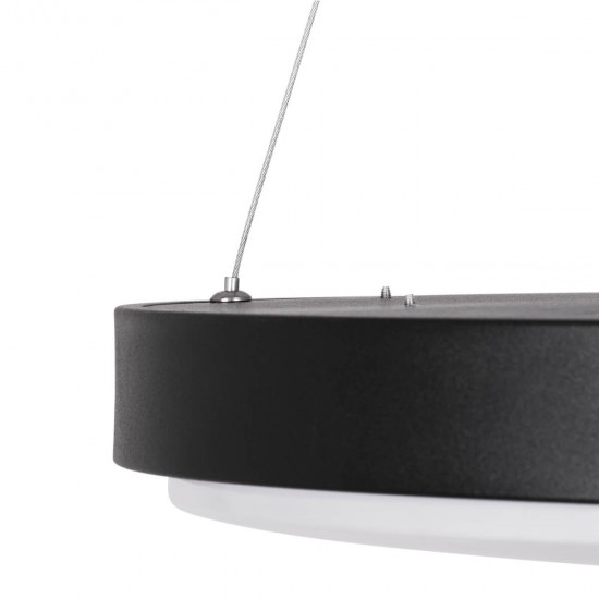 GloboStar® CASPER 61019 Κρεμαστή Πλαφονιέρα Οροφής LED CCT 76W 8372lm 120° AC 220-240V - Εναλλαγή Φωτισμού μέσω Τηλεχειριστηρίου All In One Ψυχρό Λευκό 6000k+Φυσικό Λευκό 4500k+Θερμό Λευκό 2700k Dimmable Φ45cm - Μαύρο - 3 Years Warranty GloboStar® CASPER 61019 Κρεμαστή Πλαφονιέρα Οροφής LED CCT 76W 8372lm 120° AC 220-240V - Εναλλαγή Φωτισμού μέσω Τηλεχειριστηρίου All In One Ψυχρό Λευκό 6000k+Φυσικό Λευκό 4500k+Θερμό Λευκό 2700k Dimmable Φ45cm - Μαύρο - 3 Years Warranty