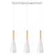 GloboStar® DILLON 00631 Μοντέρνο Κρεμαστό Φωτιστικό Οροφής Τρίφωτο 3 x E27 Λευκό Μεταλλικό Καμπάνα Μ54 x Π14 x Υ130cm GloboStar® DILLON 00631 Μοντέρνο Κρεμαστό Φωτιστικό Οροφής Τρίφωτο 3 x E27 Λευκό Μεταλλικό Καμπάνα Μ54 x Π14 x Υ130cm