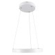 GloboStar® NEMESIS 61156 Κρεμαστό Φωτιστικό Δαχτυλίδι-Κύκλος LED CCT 30W 3513lm 360° AC 220-240V - Εναλλαγή Φωτισμού μέσω Τηλεχειριστηρίου All In One Ψυχρό 6000k+Φυσικό 4500k+Θερμό 2700k Dimmable Φ40cm - Λευκό - 3 Years Warranty