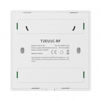 GloboStar® 80067 SONOFF T2EU3C-RF - 433MHz Wireless Smart Wall Touch Button Switch 3 Way - RF Series