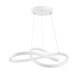GloboStar® DEXTER 61050 Κρεμαστό Φωτιστικό Οροφής Design LED CCT 72W 8064lm 300° AC 220-240V - Εναλλαγή Φωτισμού μέσω Τηλεχειριστηρίου All In One Ψυχρό 6000k+Φυσικό 4500k+Θερμό 2700k Dimmable Φ56cm - Λευκό - 3 Years Warranty