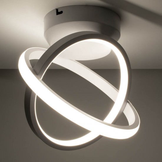 GloboStar® AMELIA 61053 Φωτιστικό Οροφής Design LED CCT 20W 2400lm 300° AC 220-240V - Εναλλαγή Φωτισμού μέσω Διακόπτη On/Off All In One Ψυχρό 6000k+Φυσικό 4500k+Θερμό 2700k Μ24.5 x Π16 x Υ25cm - Λευκό GloboStar® AMELIA 61053 Φωτιστικό Οροφής Design LED CCT 20W 2400lm 300° AC 220-240V - Εναλλαγή Φωτισμού μέσω Διακόπτη On/Off All In One Ψυχρό 6000k+Φυσικό 4500k+Θερμό 2700k Μ24.5 x Π16 x Υ25cm - Λευκό