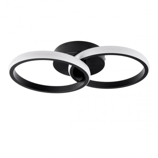GloboStar® CORA 61058 Φωτιστικό Οροφής Design LED CCT 18W 2160lm 300° AC 220-240V - Εναλλαγή Φωτισμού μέσω Διακόπτη On/Off All In One Ψυχρό 6000k+Φυσικό 4500k+Θερμό 2700k Μ36 x Π20.5 x Υ7cm - Μαύρο GloboStar® CORA 61058 Φωτιστικό Οροφής Design LED CCT 18W 2160lm 300° AC 220-240V - Εναλλαγή Φωτισμού μέσω Διακόπτη On/Off All In One Ψυχρό 6000k+Φυσικό 4500k+Θερμό 2700k Μ36 x Π20.5 x Υ7cm - Μαύρο