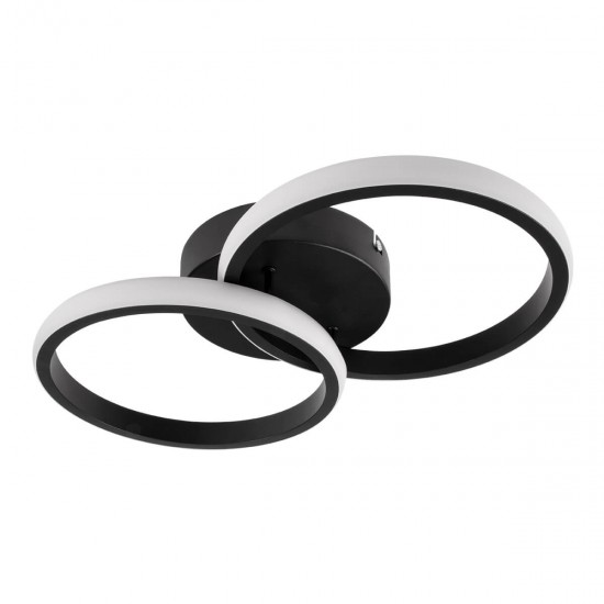 GloboStar® CORA 61058 Φωτιστικό Οροφής Design LED CCT 18W 2160lm 300° AC 220-240V - Εναλλαγή Φωτισμού μέσω Διακόπτη On/Off All In One Ψυχρό 6000k+Φυσικό 4500k+Θερμό 2700k Μ36 x Π20.5 x Υ7cm - Μαύρο GloboStar® CORA 61058 Φωτιστικό Οροφής Design LED CCT 18W 2160lm 300° AC 220-240V - Εναλλαγή Φωτισμού μέσω Διακόπτη On/Off All In One Ψυχρό 6000k+Φυσικό 4500k+Θερμό 2700k Μ36 x Π20.5 x Υ7cm - Μαύρο