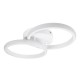 GloboStar® CORA 61059 Φωτιστικό Οροφής Design LED CCT 18W 2160lm 300° AC 220-240V - Εναλλαγή Φωτισμού μέσω Διακόπτη On/Off All In One Ψυχρό 6000k+Φυσικό 4500k+Θερμό 2700k Μ36 x Π20.5 x Υ7cm - Λευκό