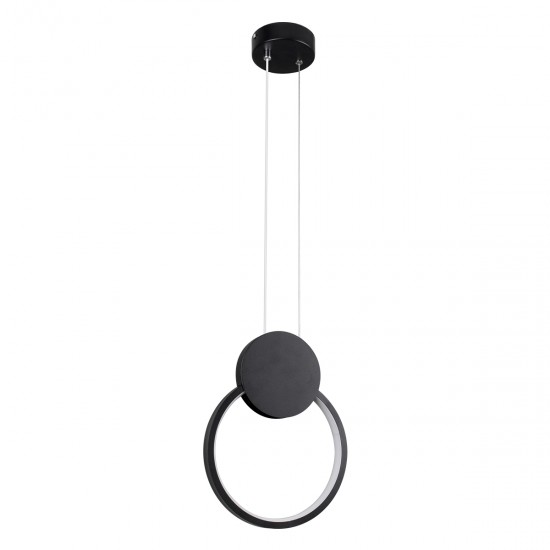 GloboStar® CYCLOS 61073 Κρεμαστό Φωτιστικό Οροφής Design LED CCT 9W 1080lm 300° AC 220-240V - Εναλλαγή Φωτισμού μέσω Διακόπτη On/Off All In One Ψυχρό 6000k+Φυσικό 4500k+Θερμό 2700k Μ21 x Π2.3 x Υ26.5cm - Μαύρο GloboStar® CYCLOS 61073 Κρεμαστό Φωτιστικό Οροφής Design LED CCT 9W 1080lm 300° AC 220-240V - Εναλλαγή Φωτισμού μέσω Διακόπτη On/Off All In One Ψυχρό 6000k+Φυσικό 4500k+Θερμό 2700k Μ21 x Π2.3 x Υ26.5cm - Μαύρο