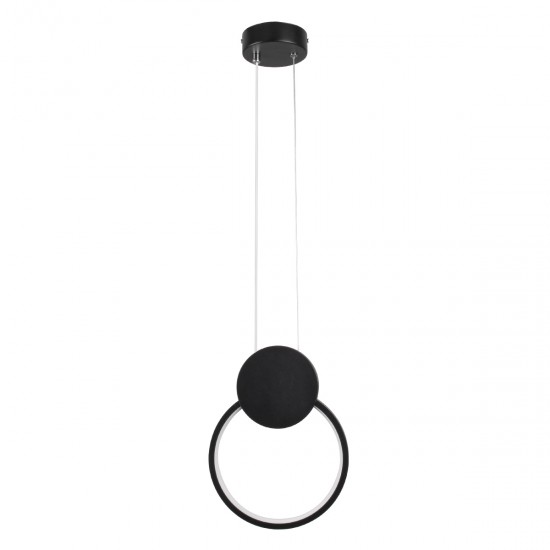 GloboStar® CYCLOS 61073 Κρεμαστό Φωτιστικό Οροφής Design LED CCT 9W 1080lm 300° AC 220-240V - Εναλλαγή Φωτισμού μέσω Διακόπτη On/Off All In One Ψυχρό 6000k+Φυσικό 4500k+Θερμό 2700k Μ21 x Π2.3 x Υ26.5cm - Μαύρο GloboStar® CYCLOS 61073 Κρεμαστό Φωτιστικό Οροφής Design LED CCT 9W 1080lm 300° AC 220-240V - Εναλλαγή Φωτισμού μέσω Διακόπτη On/Off All In One Ψυχρό 6000k+Φυσικό 4500k+Θερμό 2700k Μ21 x Π2.3 x Υ26.5cm - Μαύρο