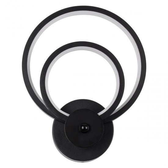 GloboStar® FREDDIE 61076 Φωτιστικό Τοίχου - Απλίκα Design LED CCT 15W 1800lm 300° AC 220-240V - Εναλλαγή Φωτισμού μέσω Διακόπτη On/Off All In One Ψυχρό 6000k+Φυσικό 4500k+Θερμό 2700k Μ20 x Π7.5 x Υ25cm - Μαύρο GloboStar® FREDDIE 61076 Φωτιστικό Τοίχου - Απλίκα Design LED CCT 15W 1800lm 300° AC 220-240V - Εναλλαγή Φωτισμού μέσω Διακόπτη On/Off All In One Ψυχρό 6000k+Φυσικό 4500k+Θερμό 2700k Μ20 x Π7.5 x Υ25cm - Μαύρο