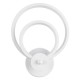GloboStar® FREDDIE 61077 Φωτιστικό Τοίχου - Απλίκα Design LED CCT 15W 1800lm 300° AC 220-240V - Εναλλαγή Φωτισμού μέσω Διακόπτη On/Off All In One Ψυχρό 6000k+Φυσικό 4500k+Θερμό 2700k Μ20 x Π7.5 x Υ25cm - Λευκό