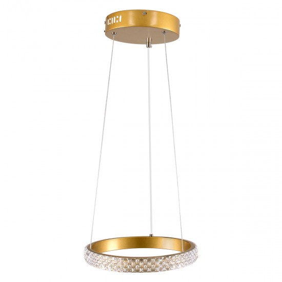 GloboStar® DIAMOND 61127 Κρεμαστό Φωτιστικό Δαχτυλίδι-Κύκλος LED CCT 20W 2356lm 360° AC 220-240V - Εναλλαγή Φωτισμού μέσω Τηλεχειριστηρίου All In One Ψυχρό 6000k+Φυσικό 4500k+Θερμό 2700k Dimmable Φ25cm - Χρυσό Βούρτσας - 3 Years Warranty GloboStar® DIAMOND 61127 Κρεμαστό Φωτιστικό Δαχτυλίδι-Κύκλος LED CCT 20W 2356lm 360° AC 220-240V - Εναλλαγή Φωτισμού μέσω Τηλεχειριστηρίου All In One Ψυχρό 6000k+Φυσικό 4500k+Θερμό 2700k Dimmable Φ25cm - Χρυσό Βούρτσας - 3 Years Warranty