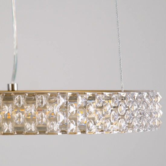 GloboStar® DIAMOND 61127 Κρεμαστό Φωτιστικό Δαχτυλίδι-Κύκλος LED CCT 20W 2356lm 360° AC 220-240V - Εναλλαγή Φωτισμού μέσω Τηλεχειριστηρίου All In One Ψυχρό 6000k+Φυσικό 4500k+Θερμό 2700k Dimmable Φ25cm - Χρυσό Βούρτσας - 3 Years Warranty GloboStar® DIAMOND 61127 Κρεμαστό Φωτιστικό Δαχτυλίδι-Κύκλος LED CCT 20W 2356lm 360° AC 220-240V - Εναλλαγή Φωτισμού μέσω Τηλεχειριστηρίου All In One Ψυχρό 6000k+Φυσικό 4500k+Θερμό 2700k Dimmable Φ25cm - Χρυσό Βούρτσας - 3 Years Warranty