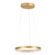 GloboStar® DIAMOND 61129 Κρεμαστό Φωτιστικό Δαχτυλίδι-Κύκλος LED CCT 30W 3513lm 360° AC 220-240V - Εναλλαγή Φωτισμού μέσω Τηλεχειριστηρίου All In One Ψυχρό 6000k+Φυσικό 4500k+Θερμό 2700k Dimmable Φ40cm - Χρυσό Βούρτσας - 3 Years Warranty GloboStar® DIAMOND 61129 Κρεμαστό Φωτιστικό Δαχτυλίδι-Κύκλος LED CCT 30W 3513lm 360° AC 220-240V - Εναλλαγή Φωτισμού μέσω Τηλεχειριστηρίου All In One Ψυχρό 6000k+Φυσικό 4500k+Θερμό 2700k Dimmable Φ40cm - Χρυσό Βούρτσας - 3 Years Warranty