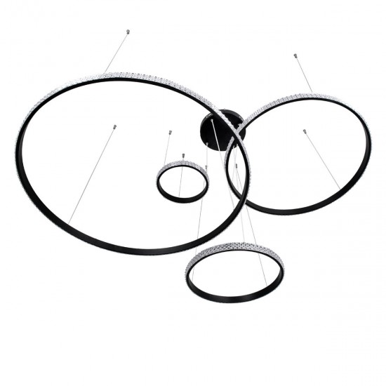 GloboStar® DIAMOND TETRA 61148 Κρεμαστό Φωτιστικό Δαχτυλίδι-Κύκλος LED CCT 150W 18379lm 360° AC 220-240V - Εναλλαγή Φωτισμού μέσω Τηλεχειριστηρίου All In One Ψυχρό 6000k+Φυσικό 4500k+Θερμό 2700k Dimmable Φ25+40+60+80cm - Μαύρο - 3 Years Warranty GloboStar® DIAMOND TETRA 61148 Κρεμαστό Φωτιστικό Δαχτυλίδι-Κύκλος LED CCT 150W 18379lm 360° AC 220-240V - Εναλλαγή Φωτισμού μέσω Τηλεχειριστηρίου All In One Ψυχρό 6000k+Φυσικό 4500k+Θερμό 2700k Dimmable Φ25+40+60+80cm - Μαύρο - 3 Years Warranty