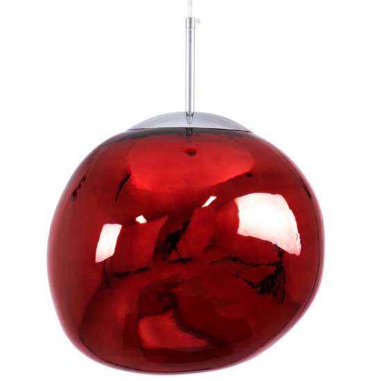 GloboStar® DIXAR 00763 Μοντέρνο Κρεμαστό Φωτιστικό Οροφής Μονόφωτο 1 x E27 Γυάλινο Κόκκινο Φ36 x Υ45cm GloboStar® DIXAR 00763 Μοντέρνο Κρεμαστό Φωτιστικό Οροφής Μονόφωτο 1 x E27 Γυάλινο Κόκκινο Φ36 x Υ45cm