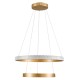 GloboStar® DIAMOND DUO 61151 Κρεμαστό Φωτιστικό Δαχτυλίδι-Κύκλος LED CCT 75W 8743lm 360° AC 220-240V - Εναλλαγή Φωτισμού μέσω Τηλεχειριστηρίου All In One Ψυχρό 6000k+Φυσικό 4500k+Θερμό 2700k Dimmable Φ40+60cm - Χρυσό Βούρτσας - 3 Years Warranty GloboStar® DIAMOND DUO 61151 Κρεμαστό Φωτιστικό Δαχτυλίδι-Κύκλος LED CCT 75W 8743lm 360° AC 220-240V - Εναλλαγή Φωτισμού μέσω Τηλεχειριστηρίου All In One Ψυχρό 6000k+Φυσικό 4500k+Θερμό 2700k Dimmable Φ40+60cm - Χρυσό Βούρτσας - 3 Years Warranty