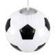 GloboStar® FOOTBALL 00647 Μοντέρνο Κρεμαστό Παιδικό Φωτιστικό Οροφής Μονόφωτο 1 x E27 Μαύρο Λευκό Γυάλινο Φ25 x Υ25cm GloboStar® FOOTBALL 00647 Μοντέρνο Κρεμαστό Παιδικό Φωτιστικό Οροφής Μονόφωτο 1 x E27 Μαύρο Λευκό Γυάλινο Φ25 x Υ25cm