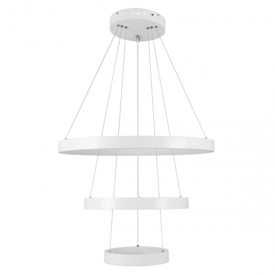 GloboStar® NEMESIS TRIO 61168 Κρεμαστό Φωτιστικό Δαχτυλίδι-Κύκλος LED CCT 100W 12123lm 360° AC 220-240V - Εναλλαγή Φωτισμού μέσω Τηλεχειριστηρίου All In One Ψυχρό 6000k+Φυσικό 4500k+Θερμό 2700k Dimmable Φ25+40+60cm - Λευκό - 3 Years Warranty GloboStar® NEMESIS TRIO 61168 Κρεμαστό Φωτιστικό Δαχτυλίδι-Κύκλος LED CCT 100W 12123lm 360° AC 220-240V - Εναλλαγή Φωτισμού μέσω Τηλεχειριστηρίου All In One Ψυχρό 6000k+Φυσικό 4500k+Θερμό 2700k Dimmable Φ25+40+60cm - Λευκό - 3 Years Warranty