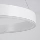 GloboStar® VENOM 61180 Κρεμαστό Φωτιστικό Δαχτυλίδι-Κύκλος LED CCT 67W 7863lm 120° AC 220-240V - Εναλλαγή Φωτισμού μέσω Τηλεχειριστηρίου All In One Ψυχρό 6000K+Φυσικό 4500K+Θερμό 2700K Dimmable Φ80cm - Λευκό - 3 Years Warranty
