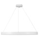 GloboStar® VENOM 61183 Κρεμαστό Φωτιστικό Δαχτυλίδι-Κύκλος LED CCT 75W 8818lm 120° AC 220-240V - Εναλλαγή Φωτισμού μέσω Τηλεχειριστηρίου All In One Ψυχρό 6000K+Φυσικό 4500K+Θερμό 2700K Dimmable Φ100cm - Λευκό - 3 Years Warranty