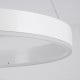 GloboStar® VENOM 61183 Κρεμαστό Φωτιστικό Δαχτυλίδι-Κύκλος LED CCT 75W 8818lm 120° AC 220-240V - Εναλλαγή Φωτισμού μέσω Τηλεχειριστηρίου All In One Ψυχρό 6000K+Φυσικό 4500K+Θερμό 2700K Dimmable Φ100cm - Λευκό - 3 Years Warranty
