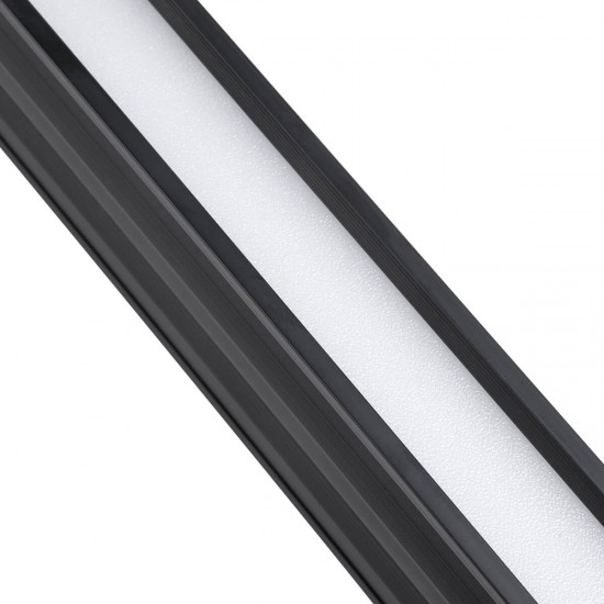 GloboStar® OFFICE 61023-S Γραμμικό Φωτιστικό Οροφής Linear LED 18W 2230lm 120° AC 220-240V Μ120 x Π2 x Υ4cm Ψυχρό Λευκό 6000K - Μαύρο - 3 Years Warranty
