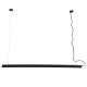 GloboStar® MARKET 61021-P Γραμμικό Κρεμαστό Φωτιστικό Linear LED 18W 2200lm 60° AC 220-240V Μ120 x Π2 x Υ4cm Φυσικό Λευκό 4500K - Μαύρο - 3 Years Warranty