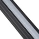 GloboStar® MARKET 61021-P Γραμμικό Κρεμαστό Φωτιστικό Linear LED 18W 2200lm 60° AC 220-240V Μ120 x Π2 x Υ4cm Φυσικό Λευκό 4500K - Μαύρο - 3 Years Warranty