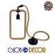 GloboStar® MALVERN 10001237 Vintage Industrial Κρεμαστό Φωτιστικό Οροφής Μονόφωτο 1 x E27 Μαύρο Μεταλλικό με Μπεζ Σχοινί Μ33 x Π18 x Υ22cm GloboStar® MALVERN 10001237 Vintage Industrial Κρεμαστό Φωτιστικό Οροφής Μονόφωτο 1 x E27 Μαύρο Μεταλλικό με Μπεζ Σχοινί Μ33 x Π18 x Υ22cm