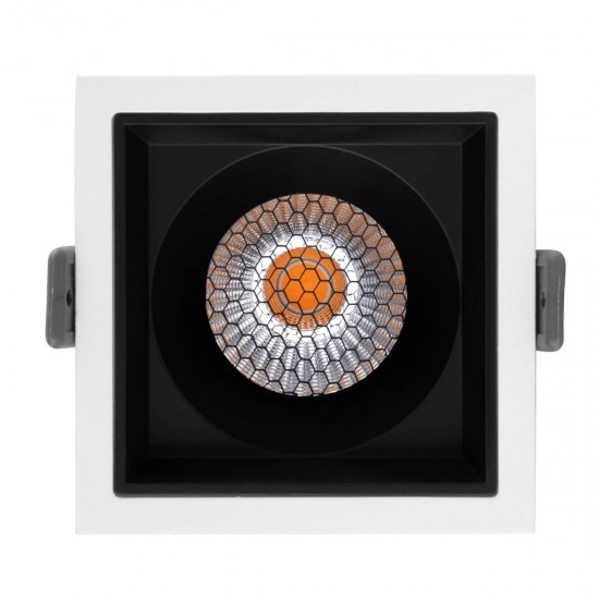 GloboStar® PLUTO-M 60271 Χωνευτό LED Spot Downlight TrimLess Μ8.4xΠ8.4cm 10W 1250lm 38° AC 220-240V IP20 Μ8.4 x Π8.4 x Υ5.9cm - Τετράγωνο - Λευκό με Μαύρο Κάτοπτρο & Anti-Glare HoneyComb - Θερμό Λευκό 2700K - Bridgelux COB - 5 Years Warranty GloboStar® PLUTO-M 60271 Χωνευτό LED Spot Downlight TrimLess Μ8.4xΠ8.4cm 10W 1250lm 38° AC 220-240V IP20 Μ8.4 x Π8.4 x Υ5.9cm - Τετράγωνο - Λευκό με Μαύρο Κάτοπτρο & Anti-Glare HoneyComb - Θερμό Λευκό 2700K - Bridgelux COB - 5 Years Warranty