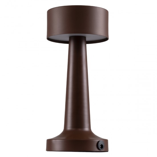 GloboStar® BELLA 76507 Μοντέρνο Επιτραπέζιο Φωτιστικό Πορτατίφ LED 1.5W 105lm 120° DC 5V Επαναφορτιζόμενο με Μπαταρία Li-ion 1800mAh - Διακόπτη Αφής με 3 Εντάσεις Φωτισμού Θερμό Λευκό 2700K Dimmable - Φ9 x 21cm - Σκούρο Καφέ GloboStar® BELLA 76507 Μοντέρνο Επιτραπέζιο Φωτιστικό Πορτατίφ LED 1.5W 105lm 120° DC 5V Επαναφορτιζόμενο με Μπαταρία Li-ion 1800mAh - Διακόπτη Αφής με 3 Εντάσεις Φωτισμού Θερμό Λευκό 2700K Dimmable - Φ9 x 21cm - Σκούρο Καφέ